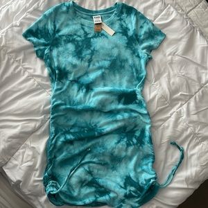 PINK brand turquoise tie-dyed swim coverup. M. NWT, simply didn’t fit!